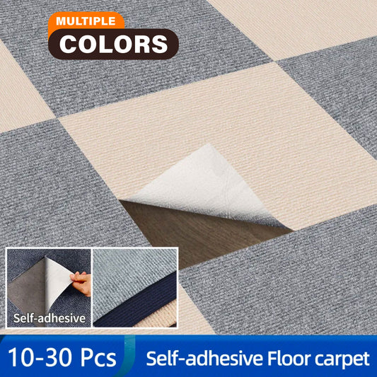 10pcs Peel-and-Stick Removable Carpet Floor Stickers – Stylish and Practical Flooring Solution