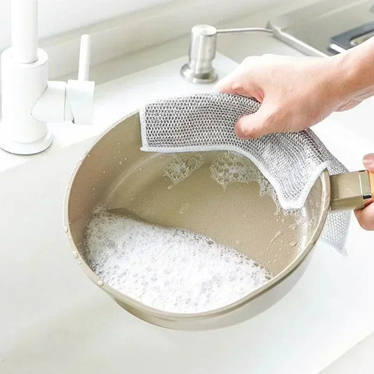 Magic Steel Wire Cleaning Cloth – Efficient and Eco-Friendly Kitchen Helper